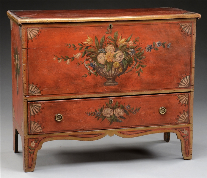 AMERICAN PAINTED BLANKET CHEST                                                                                                                                                                          