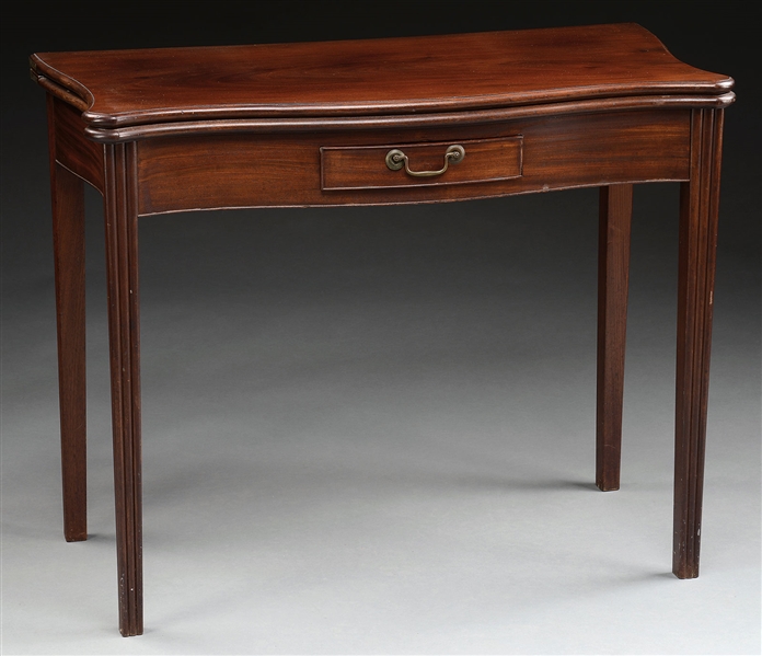 BALTIMORE CHIPPENDALE MAHOGANY CARD TABLE                                                                                                                                                               