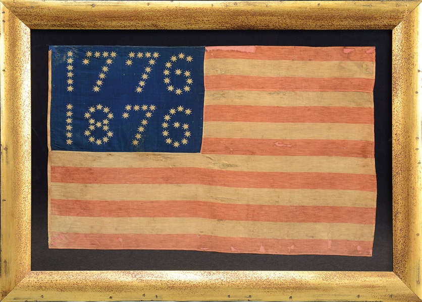 LARGE 1776-1876 CENTENNIAL FLAG                                                                                                                                                                         