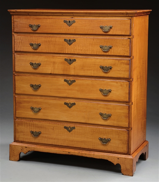 NH CHIPPENDALE 6 DRAWER TALL CHEST                                                                                                                                                                      