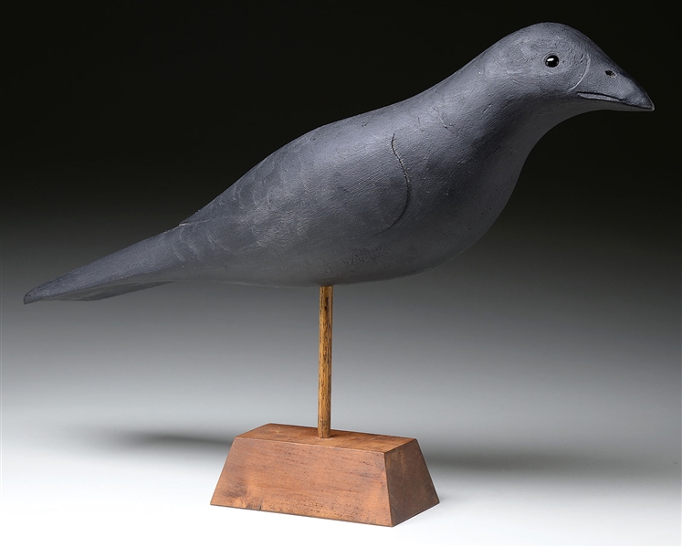 FRANK FINNEY MAGNUM SIZE HOLLOW CROW ON STAND                                                                                                                                                           