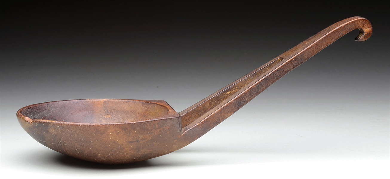 GREAT LAKES INDIAN MAPLE LADLE.                                                                                                                                                                         