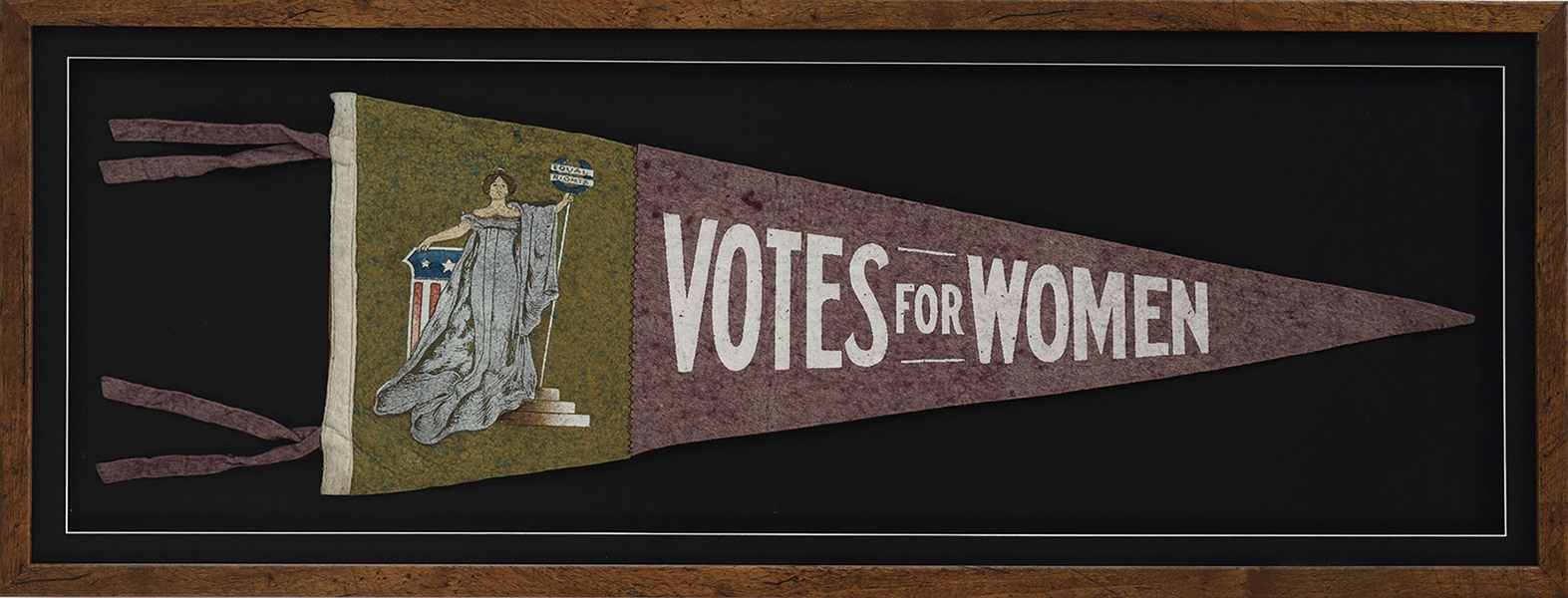 THREE SUFFRAGETTE RELATED ITEMS.                                                                                                                                                                        