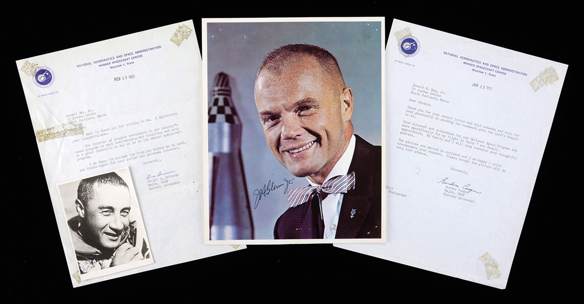 INTERESTING FAMILY COLLECTION OF ASTRONAUT, PRESIDENTIAL EPHEMERA AND AUTOGRAPHS.                                                                                                                       