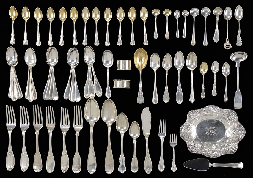 13 PCS COIN FLATWARE AND 50 PCS STERLING                                                                                                                                                                
