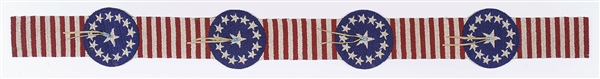 EXCEPTIONAL SIOUX BLANKET STRIP IN AMERICAN FLAG DESIGN                                                                                                                                                 