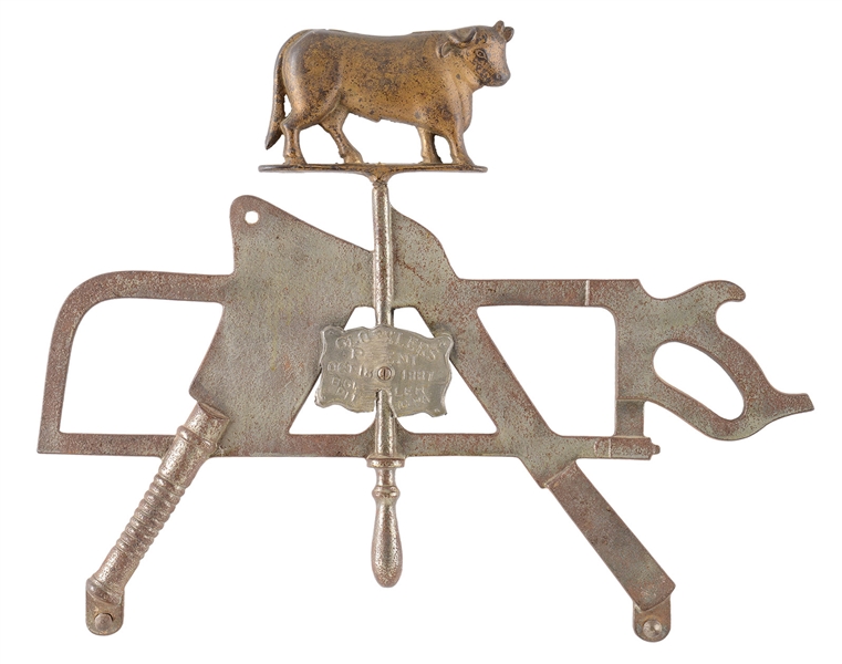 CAST IRON BUTCHERS TRADE SIGN.                                                                                                                                                                        