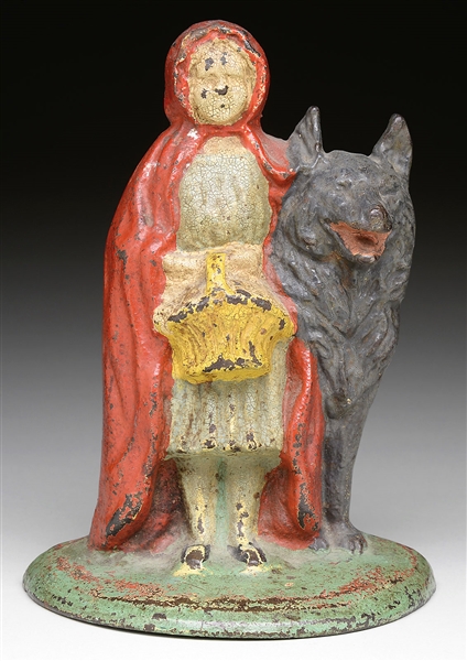 RED RIDING HOOD AND WOLF DOORSTOP                                                                                                                                                                       