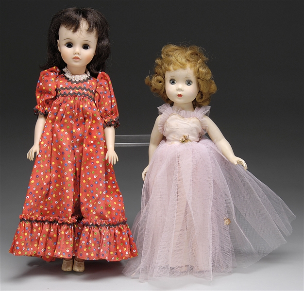 LOT OF TWO MADAME ALEXANDER DOLLS.                                                                                                                                                                      