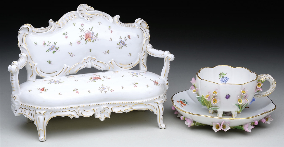 2 PC CUP AND SAUCER AND COUCH                                                                                                                                                                           