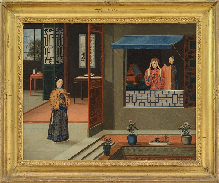 CHINESE EXPORT PAINTING.                                                                                                                                                                                