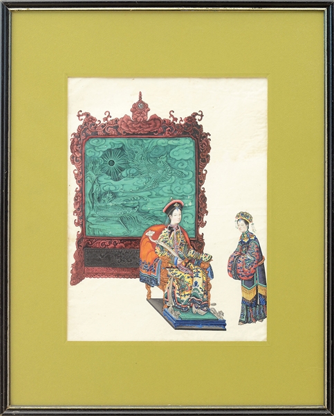 PR CHINESE EXPORT PAINTINGS FRAMED                                                                                                                                                                      