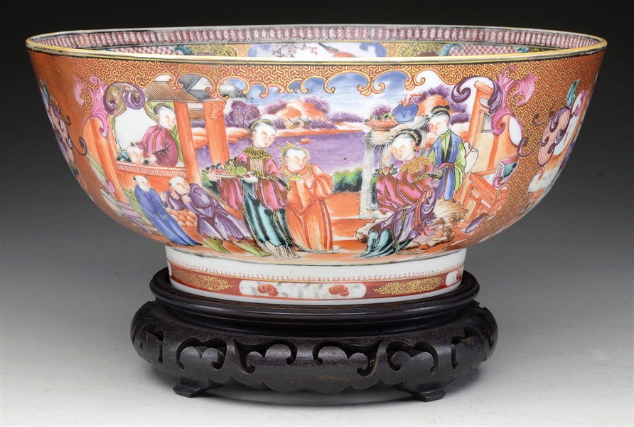 CHINESE EXPORT PORCELAIN BOWL                                                                                                                                                                           