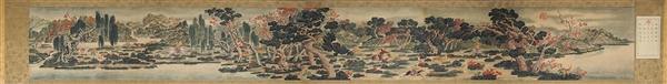 SCROLL "IMPERIAL HUNT IN A PALACE PARK".                                                                                                                                                                