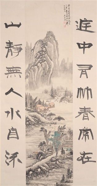 TWO HANGING SCROLLS IN THE MANNER OF CHEN SHAOMEI                                                                                                                                                       