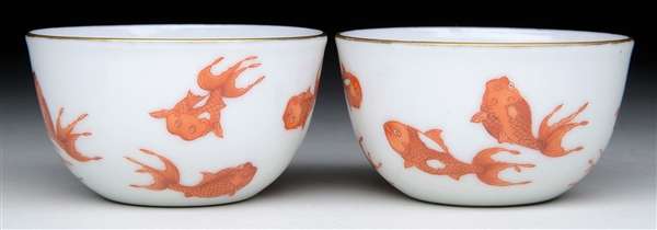 PR TEA CUPS DECORATED WITH COI                                                                                                                                                                          