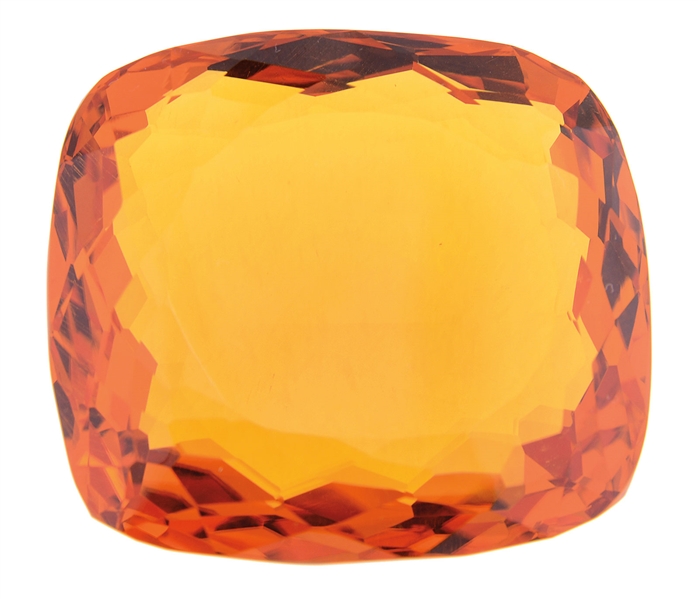 294.50CT CUSHION CUT CITRINE.                                                                                                                                                                           