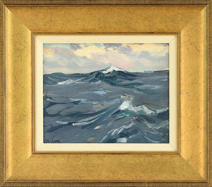 CHARLES HERBERT WOODBURY (AMERICAN, 1864-1940) WAVE PEAKS                                                                                                                                               