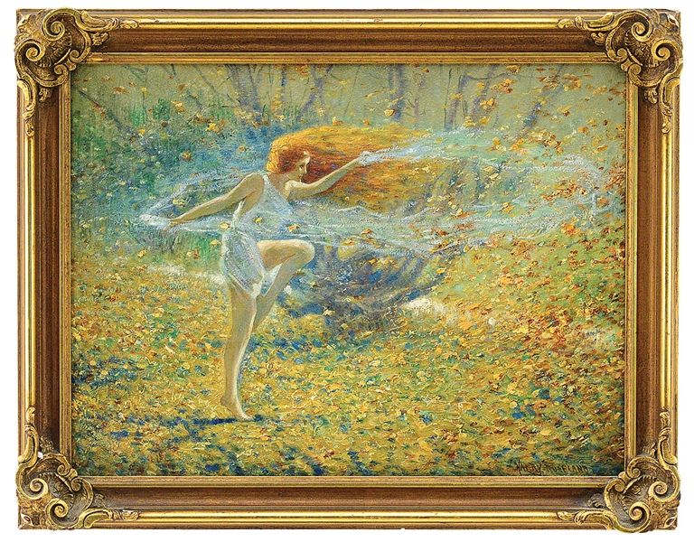 HARRY ROSELAND (AMERICAN, 1866-1950) "DANCE OF THE AUTUMN LEAVES"                                                                                                                                       