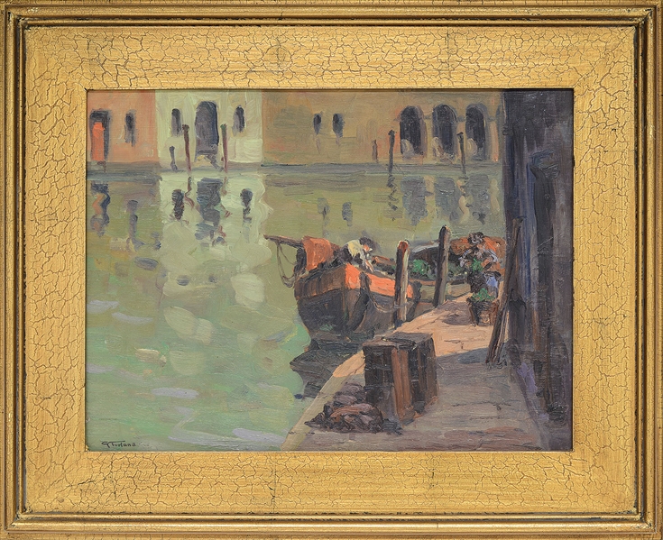 GEORGE TURLAND GOOSEY (BRITISH/AMERICAN, 1877–1947) VENETIAN CANAL                                                                                                                                      
