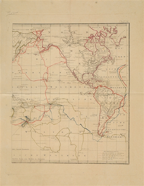 FOUR MAPS OF NORTH AMERICA TOGETHER WITH A MAP OF COOKS VOYAGES.                                                                                                                                       