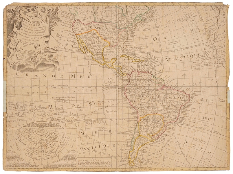 GROUP OF FOUR 18TH CENTURY FRENCH MAPS.                                                                                                                                                                 