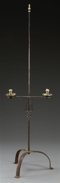 WROUGHT IRON CANDLESTAND BY DOUG RYAN.                                                                                                                                                                  