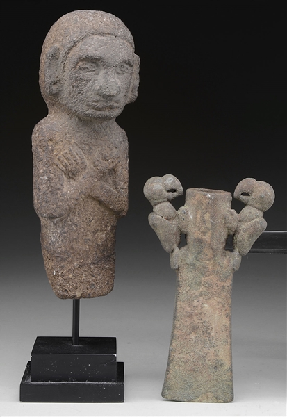 TWO SOUTH AMERICAN ANTIQUITIES.                                                                                                                                                                         