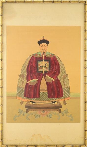 CHINESE SCHOOL, ANCESTOR PORTRAIT OF AN OFFICIAL.                                                                                                                                                       