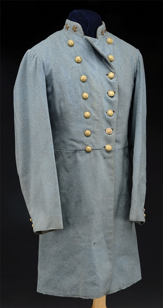 RARE AND HISTORIC CONFEDERATE LT COLONELS COAT OF WILLIAM HULSEY, COMMANDER OF 42ND GEORGIA AND LATER MAYOR OF ATLANTA, GEORGIA.                                                                      