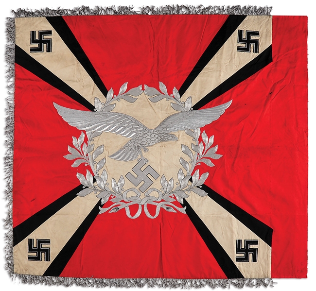 EXTREMELY FINE LUFTWAFFE FLAK REGIMENT STANDARD.                                                                                                                                                        