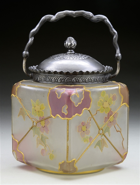 MT. WASHINGTON ROYAL FLEMISH BISCUIT JAR.                                                                                                                                                               