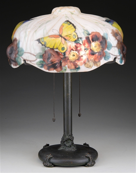 PAIRPOINT PUFFY PAPILLON TABLE LAMP.                                                                                                                                                                    