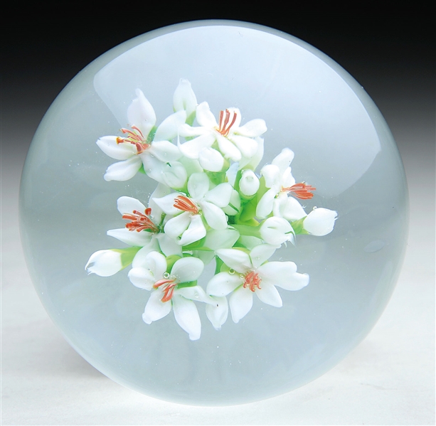 MELISSA AYOTTE WHITE UPRIGHT BOUQUET PAPERWEIGHT.                                                                                                                                                       