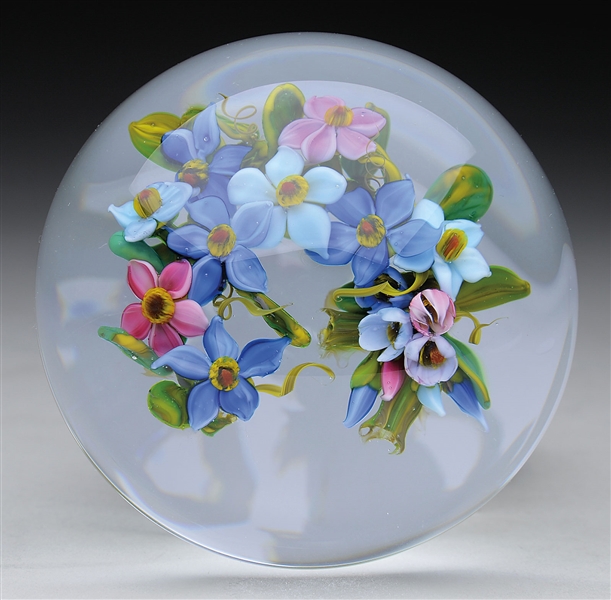 MELISSA AYOTTE FORGET-ME-NOT PAPERWEIGHT.                                                                                                                                                               
