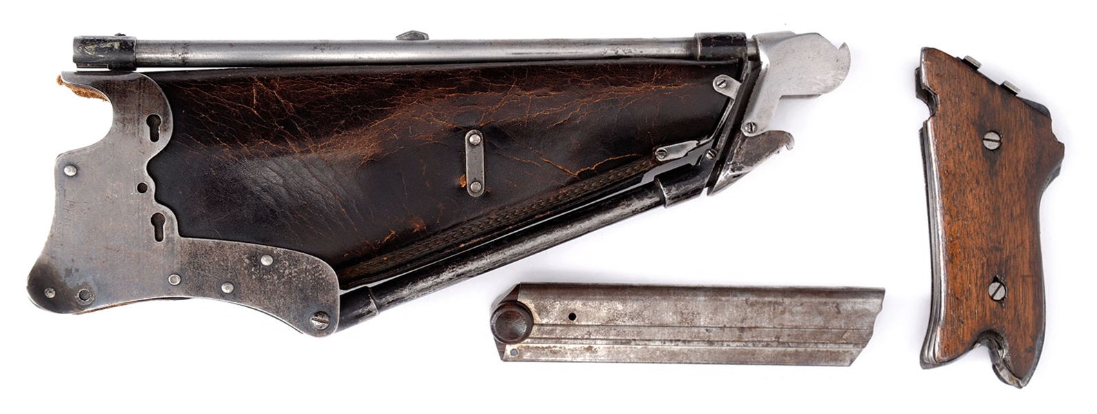 RARE LUGER IDEAL STOCK WITH GRIPS AND MAG.                                                                                                                                                              