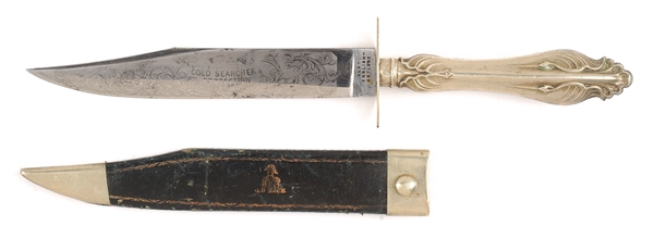 EXTREMELY FINE ANTEBELLUM BOWIE KNIFE "FOR THE GOLD SEARCHERS PROTECTION".                                                                                                                              