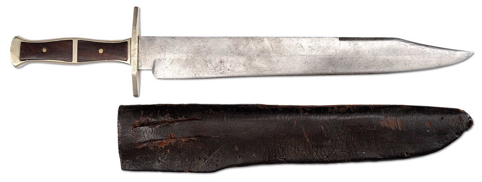 EXTREMELY RARE SAMUEL MILLWEE, KNOXVILLE, TENNESSEE MADE CONFEDERATE BOWIE KNIFE.                                                                                                                       