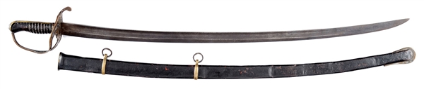 CONFEDERATE NASHVILLE PLOW WORKS CAVALRY OFFICERS SABER.                                                                                                                                               