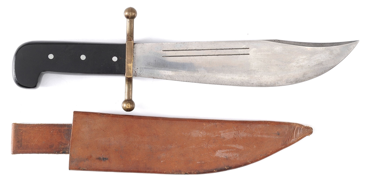 RARE AND EXTREMELY FINE "KINFOLKS" WWII US AIR CORPS V-44 SURVIVAL KNIFE.                                                                                                                               