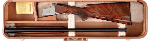 BROWNING, OU SUPERPOSED PIGEON, 18647S73, 12, MODERN, FLTR, W/CASE                                                                                                                                      