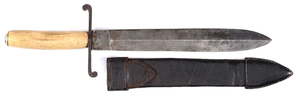 IDENTIFIED TEXAS BOWIE KNIFE OF JAMES M. MCKINNEY, 17TH TEXAS INFANTRY AND 8TH TEXAS CAVALRY.                                                                                                           