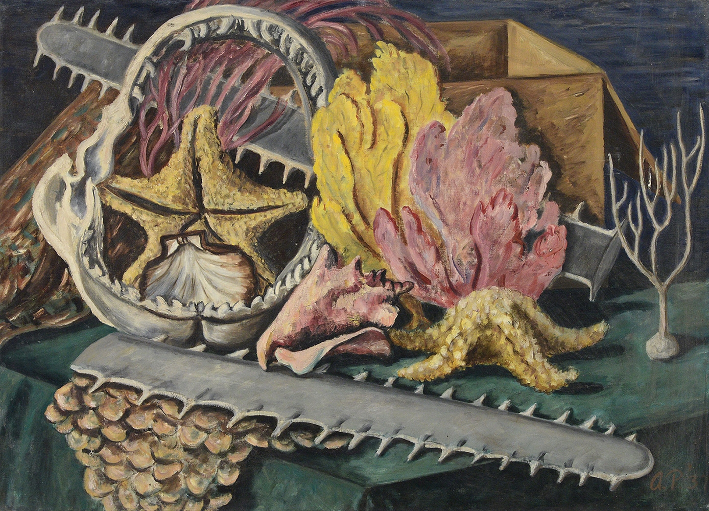 ALZIRA BOEHM PEIRCE (AMERICAN, 1908-2010) RELICS FROM THE SEA                                                                                                                                           