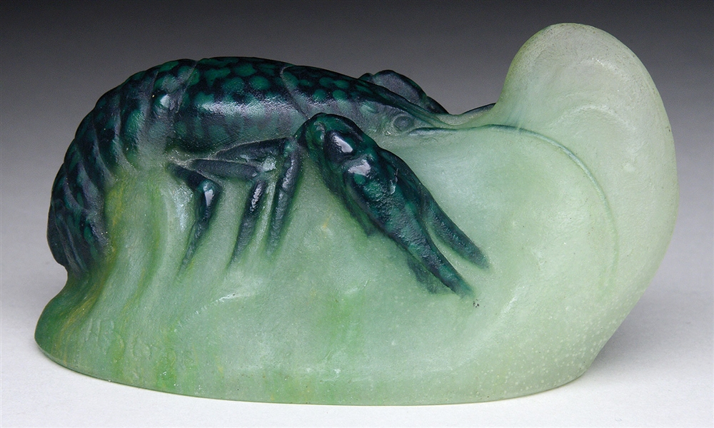 A. WALTER CRAYFISH PAPERWEIGHT.                                                                                                                                                                         