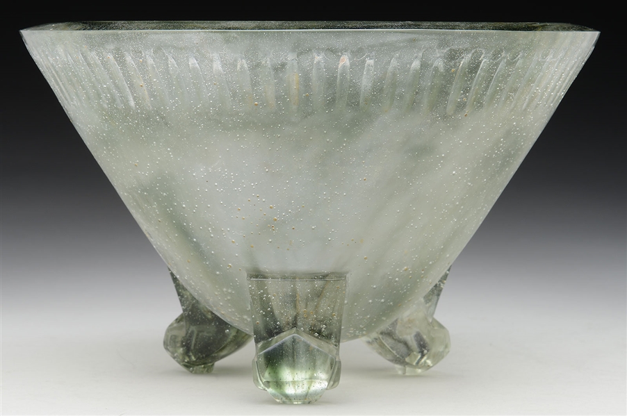 DECORCHEMONT FOOTED BOWL.                                                                                                                                                                               
