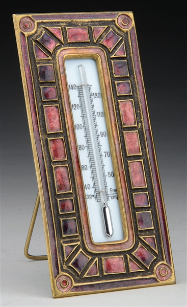 TIFFANY FURNACES ART DECO THERMOMETER.                                                                                                                                                                  
