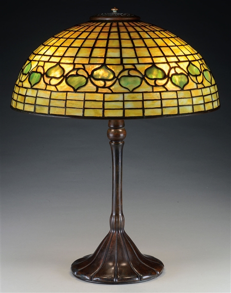 TIFFANY STUDIOS ACORN TABLE LAMP.                                                                                                                                                                       