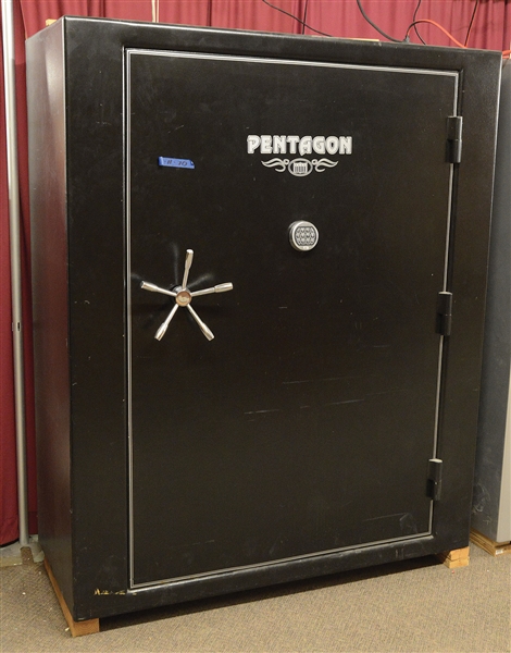 MASSIVE PENTAGON "GENERAL" FIRE PROOF SAFE.                                                                                                                                                             