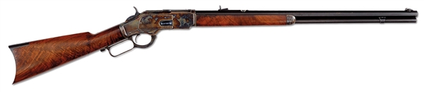 WINCHESTER, MODEL 1873 LEVER ACTION RIFLE, 396440B, 38 WCF                                                                                                                                              