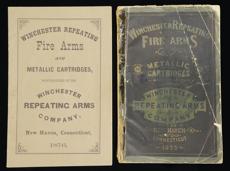 TWO RARE WINCHESTER REPEATING ARMS CATALOGS.                                                                                                                                                            